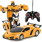 Машинка робот-трансформер на радіокеруванні Святкова з пультом Автобот Lamborghini, фото 3