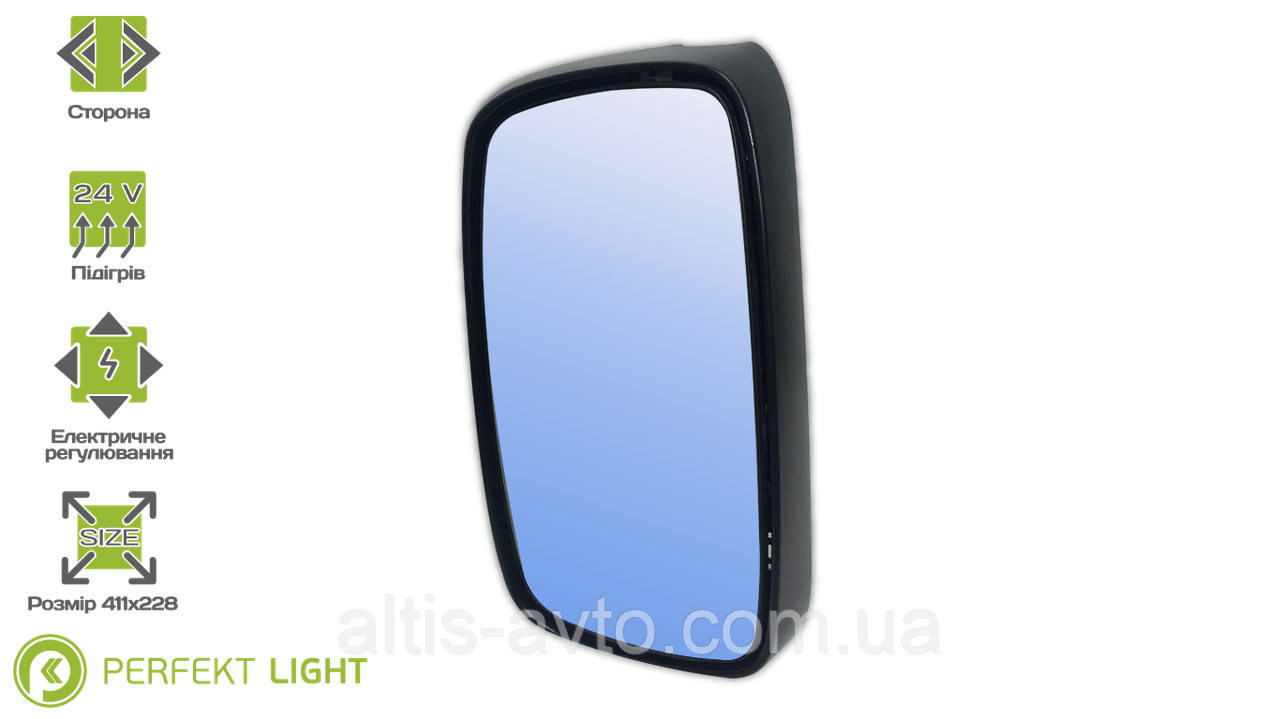Основне дзеркало підігрів електричне/керування DAF ABS 213-DF0301HP-2