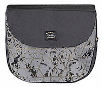 Універсальна сумка для мами коляски Mio Bebe Чорна з золотим, фото 2