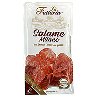 Ковбаса нарізка салямі мілано Фатторіа Fattoria salame milano 100g 15шт/ящ (Код: 00-00015195)