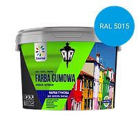 Фарба гумова для дахів і цоколів Colorina яскраво-блакитна RAL 5015 12 кг