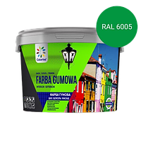 Фарба гумова для дахів і цоколів Colorina зелена RAL 6005 6 кг