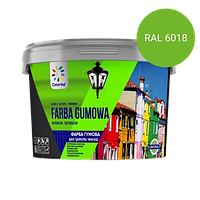 Фарба гумова для дахів і цоколів Colorina світло-зелена RAL 6018 3,6 кг