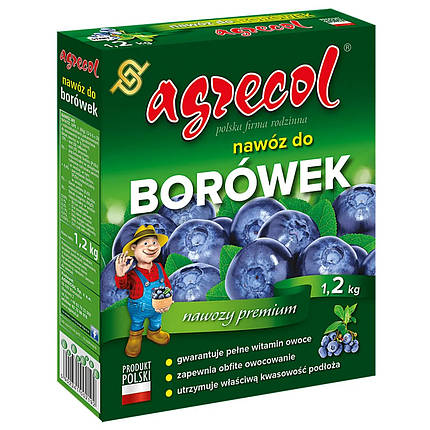 Добриво для чорниці та лохини 13-5-5 Agrecol, 1.2 кг, фото 1