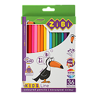 Карандаши цветные ZiBi 36 цветов, KIDS Line