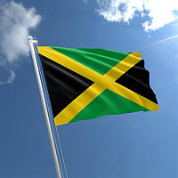 Флаг Ямайки Атлас, 1,05х0,7 м, Люверсы (2 шт.)