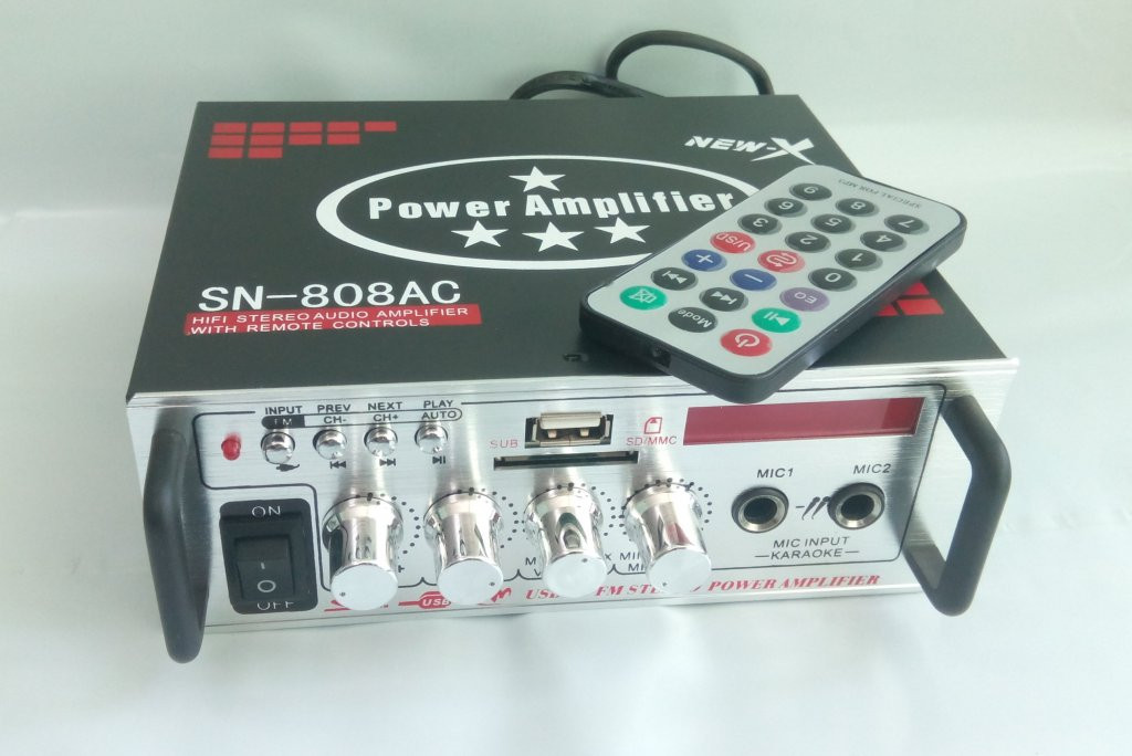 Підсилювач UKC SN-808AC + караоке (300*300W), фото 1