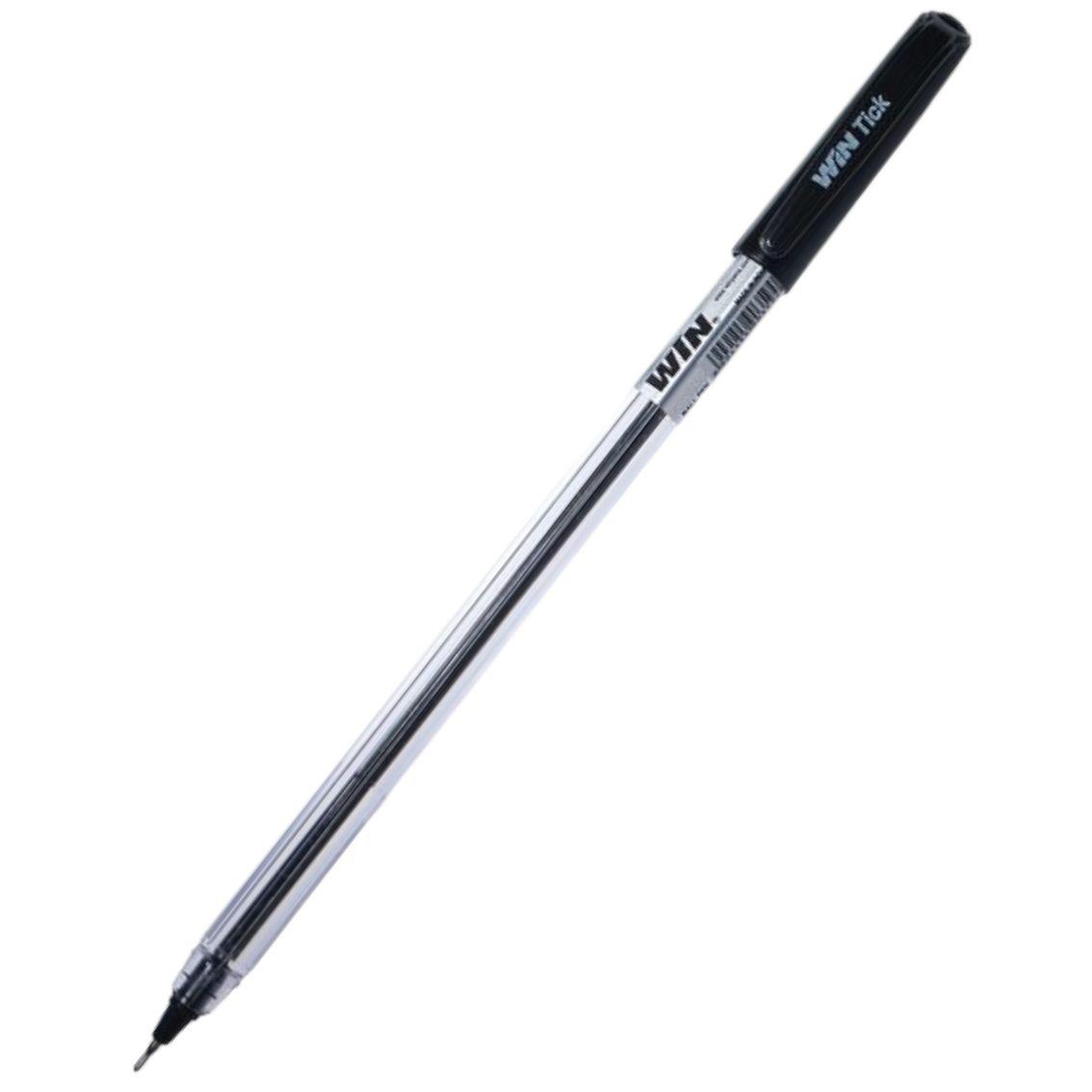Ручка кулькова масляна WIN TICK 0,7 мм чорна, ручка олійна для письма