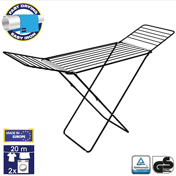 Розкладна Сушарка для білизни підлогова домашня Casa Si Swan 20m Black (CS92231C04E) Австрія Австрія