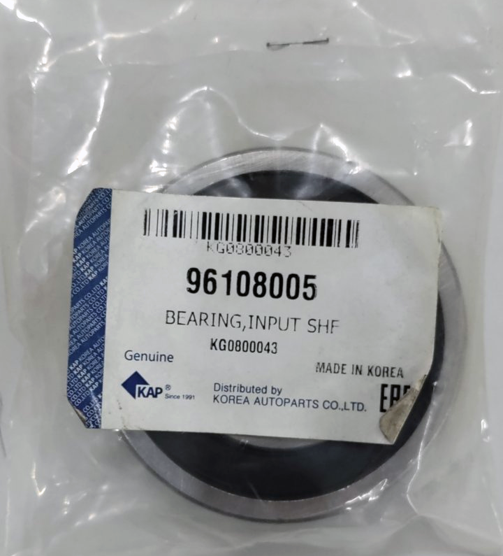 Підшипник 1-го валу КПП Ланос KAP, 96108005
