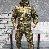 Армейская тактическая форма ЗСУ мультикам SoftShell, штурмовой теплый костюм Single Sword для военных