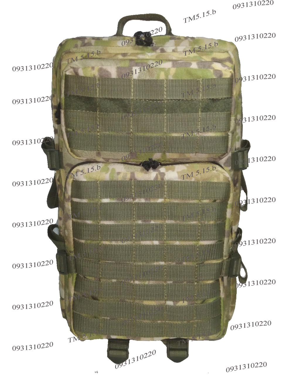 Тактический, штурмовой супер-крепкий рюкзак 38 литров мультикам - фото 3 - id-p2044727270