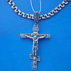 Срібний хрест з об'ємним розп'яттям, 10 грамів, фото 6
