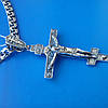 Срібний хрест з об'ємним розп'яттям, 10 грамів, фото 8