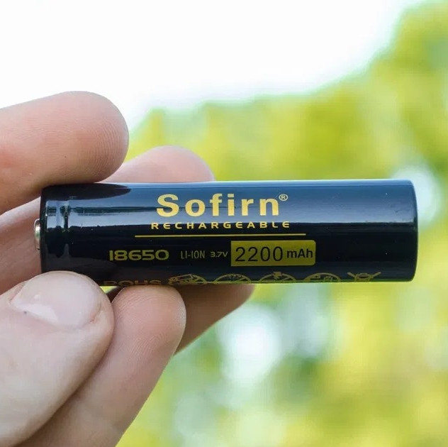 Акумулятор Li-Ion 18650 Sofirn 2200 mAh (Чорний)