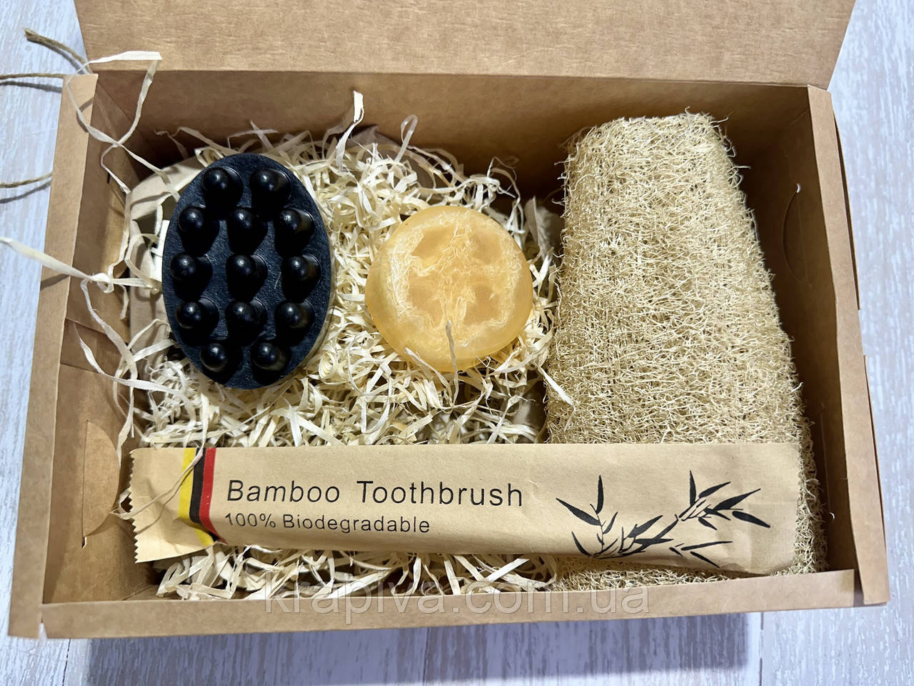 Набір подарунковий 4 шт натуральне мило ручної роботи, гіпоалергенне без ароматизаторів барвників, еко мило, фото 1