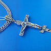 Срібний хрест з об'ємним розп'яттям, 10 грамів, фото 9