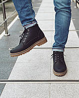 Мужские кожаные зимние ботинки дезерты на меху Винтерфрост теплые Legessy 45