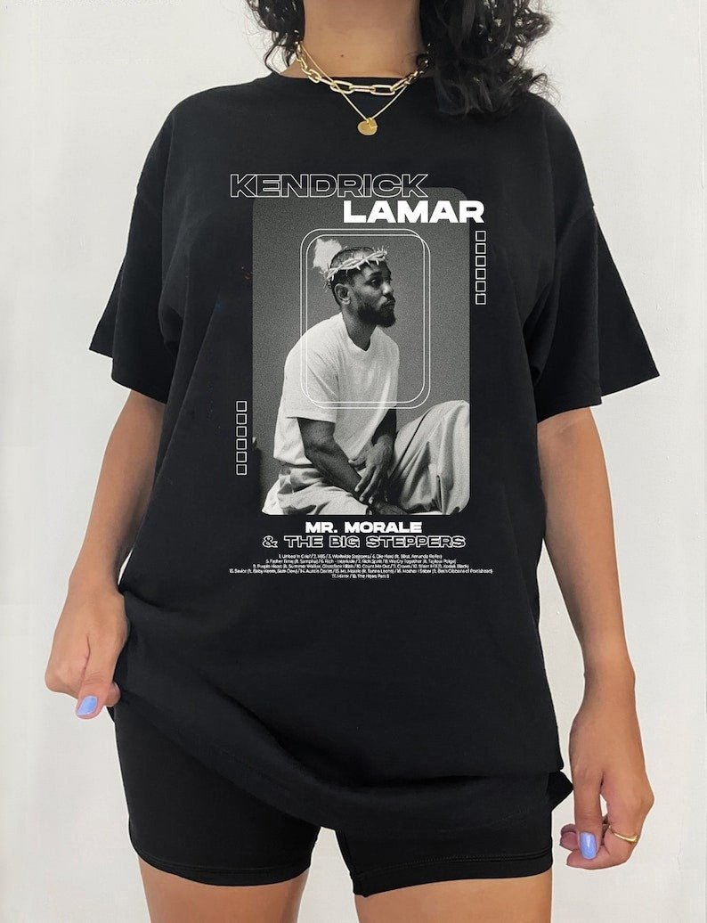 Футболка чорна LOYS реп Kendrick Lamar Mr Morale &The Big Steppers XS