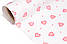 Ранфорс шириною 240 см "Рожеві сердечка з контурами", №4892, фото 3