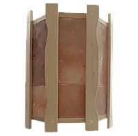 Огорожа світильника кутова з гімалайською соллю на 4,5 плитки абажур для лазні та сауни