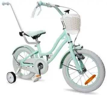 Sun Baby Rower Dziecięcy Heart Bike Silver Moon 14Cali Dla Dziewczynki Miętowy