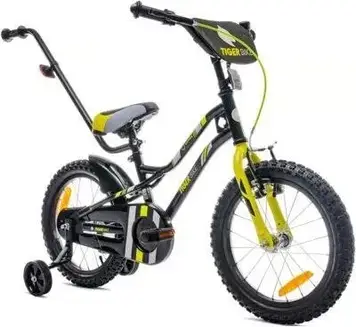 Sun Baby Rower Dziecięcy Tiger Bike 16 cali dla Chłopca Żółto Szary