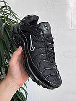 Мужские кроссовки Nike Air Max Plus TN Black White черного цвета