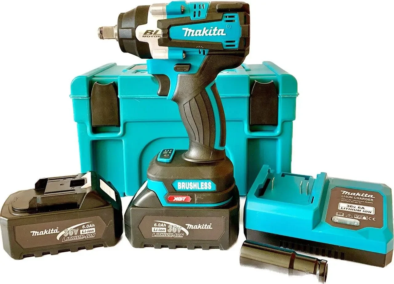 Акамуляторний безщітковий ударний гайковерт для дому MAKITA DTW 285, (36V 6А) АКБ ГАЙКОВЕРТ МАКІТА, фото 1