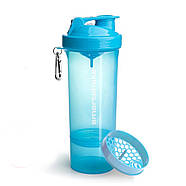 Шейкер спортивний SmartShake Slim 500ml Neon Blue, фото 3