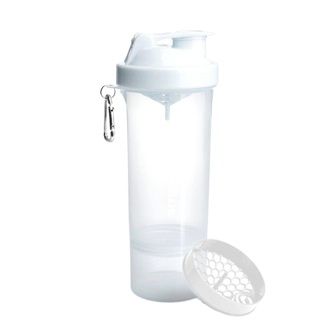 Шейкер спортивний Smartshake Slim 500ml Pure White