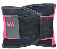 Пояс компресійний MadMax MFA-277 Slimming belt Black/rubine red S, фото 3