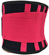 Пояс компресійний MadMax MFA-277 Slimming belt Black/rubine red S, фото 7
