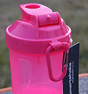 Шейкер спортивний SmartShake Original2GO 600ml Neon Pink, фото 8