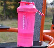 Шейкер спортивний SmartShake Original2GO 600ml Neon Pink, фото 9