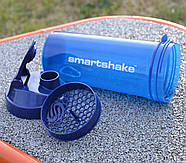 Шейкер спортивний Smartshake Lite 1000ml Glossy-Navy Blue, фото 9
