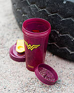 Шейкер спортивний SmartShake Lite 800ml DC Wonderwoman, фото 5