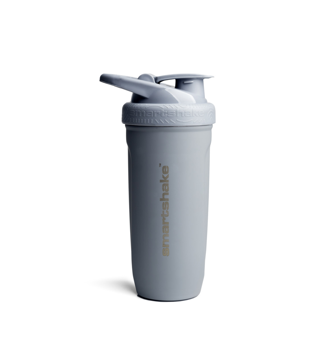 Шейкер спортивний SmartShake металевий Reforce Stainless Steel 30oz/900ml Gray, фото 1