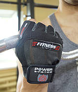 Рукавички для фітнесу та важкої атлетики Power System Fitness PS-2300 Grey/Black L, фото 8