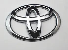 Емблема на решітку радіатора / на багажник TOYOTA 140*96 мм Тойота  колір хром