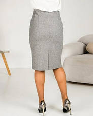 Спідниця жіноча тепла "Ярослава" сірого кольору розміри від 42 до 54, фото 5