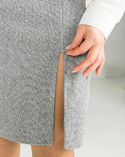 Спідниця жіноча тепла "Ярослава" сірого кольору розміри від 42 до 54, фото 3