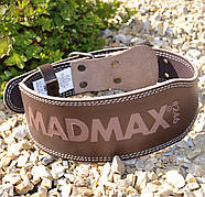Пояс для важкої атлетики MadMax MFB-246 Full leather шкіряний Chocolate brown M, фото 3