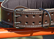 Пояс для важкої атлетики MadMax MFB-246 Full leather шкіряний Chocolate brown M, фото 5