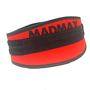 Пояс для важкої атлетики MadMax MFB-421 Simply the Best неопреновий Red M, фото 3