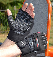 Рукавички для фітнесу та важкої атлетики Power System Power Grip PS-2800 Black M, фото 6