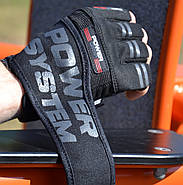 Рукавички для фітнесу та важкої атлетики Power System Power Grip PS-2800 Black M, фото 7