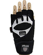 Рукавички для фітнесу та важкої атлетики Power System Raw Power PS-2850 Black/White L, фото 3