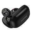 Бездротові вакуумні bluetooth навушники чорні з кейсом зарядним для телефона з мікрофоном маленькі Borofon, фото 3