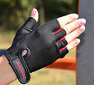 Рукавички для фітнесу MadMax MFG-251 Rainbow Rubine Red M, фото 6